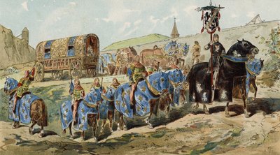 Carrozza di una nobildonna, XIII secolo da Armand Jean Heins