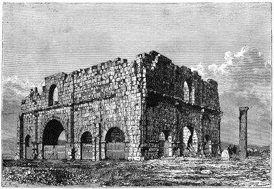 Le rovine del Pretorio, Lambaesis, Algeria, c1890 da Armand Kohl