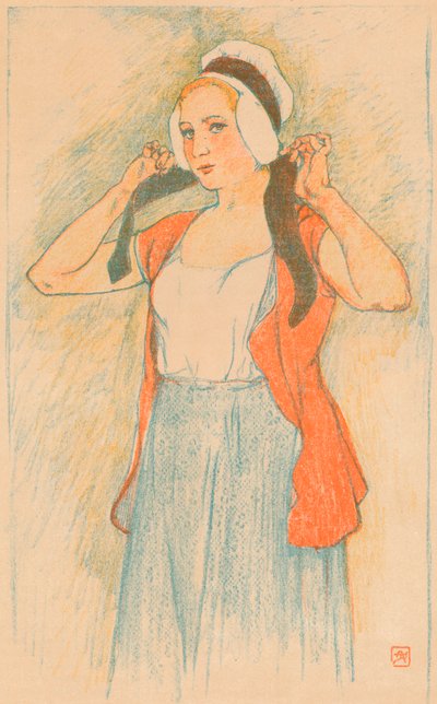 Una auto-litografia di Armand Rassenfosse, c1898 da Armand Rassenfosse