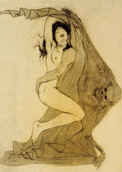 Illustrazione da I fiori del male, poesie di Charles Baudelaire, 1899 da Armand Rassenfosse