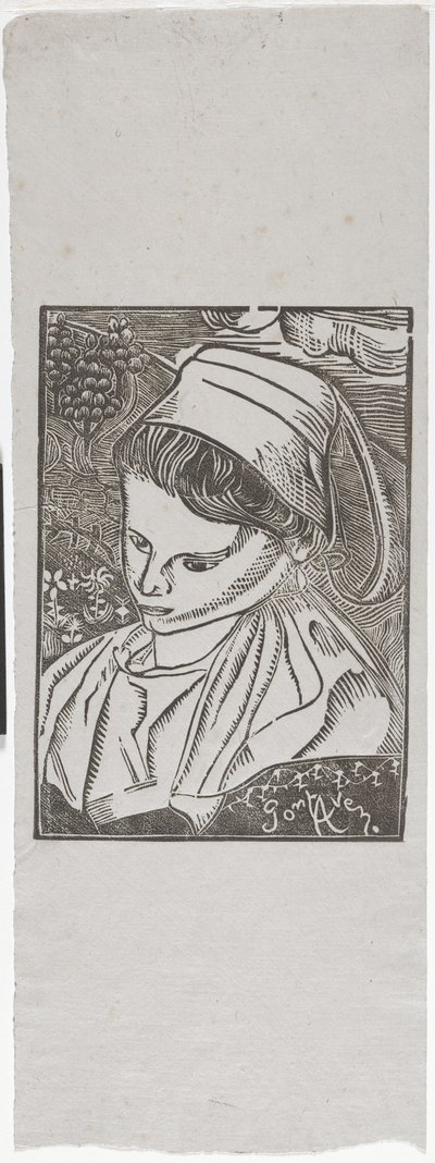 Bretonne de Pont-Aven (Donna bretone di Pont-Aven) c.1896 da Armand Séguin