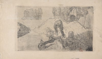 Le Debardeur (Lo scaricatore) 1893 (incisione) da Armand Séguin
