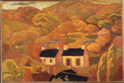 Due cottage con tetto di paglia (Les deux chaumières) c.1893-94 da Armand Séguin