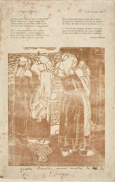 Tre donne bretoni con neonati da Armand Séguin