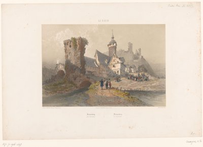 Vista su Sonnenberg vicino a Wiesbaden da Armand Theophile Cassagne
