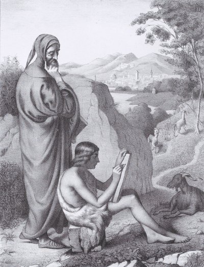 Giotto e Cimabue, da L