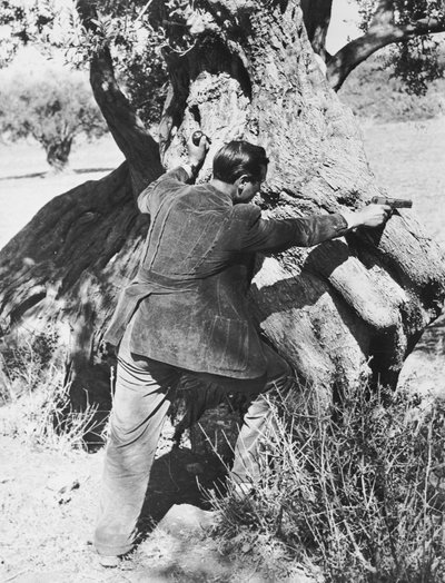 Salvatore Giuliano che punta una pistola, 1937 da Armando Bruni