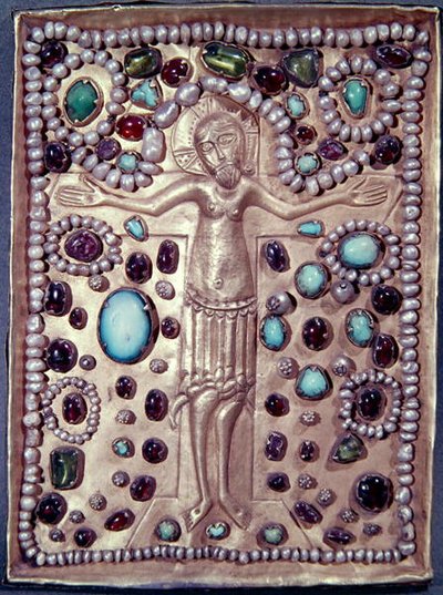 Copertura del reliquiario di una Bibbia raffigurante Cristo sulla Croce da Armenian School