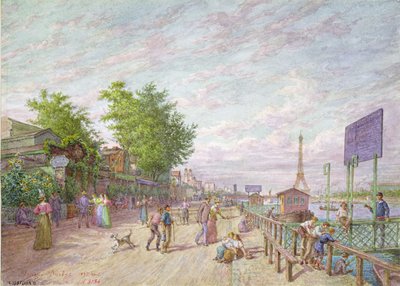 Quai du Point du Jour, Boulogne Billancourt, 1897 da Arnaud Durbec
