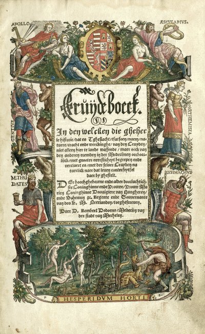 Cruijdeboeck di Dodoens con rappresentazioni di piante da Arnaud Nicolaï
