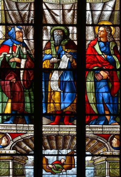 Giacobbe, Giona e San Marco - Vetrata nella cappella di Sant