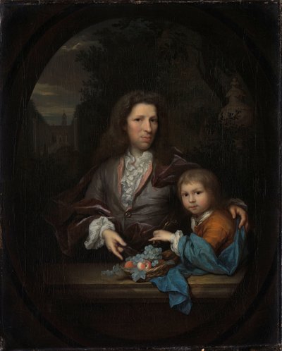 Jan van de Poll (1668-1745) e suo figlio Harmen Hendrick (1697-1772) da Arnold Boonen