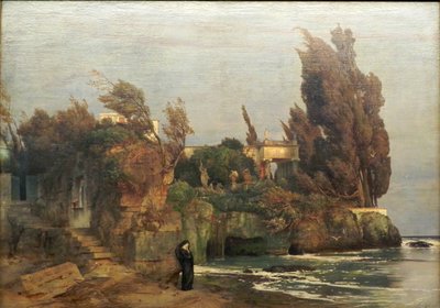 Tedesco: Villa am Meer II Villa sul mare, versione II da Arnold Böcklin