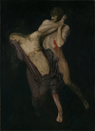 Paolo e Francesca, 1893 da Arnold Böcklin