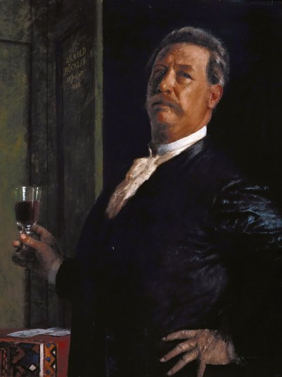 Autoritratto con il bicchiere di vino da Arnold Böcklin