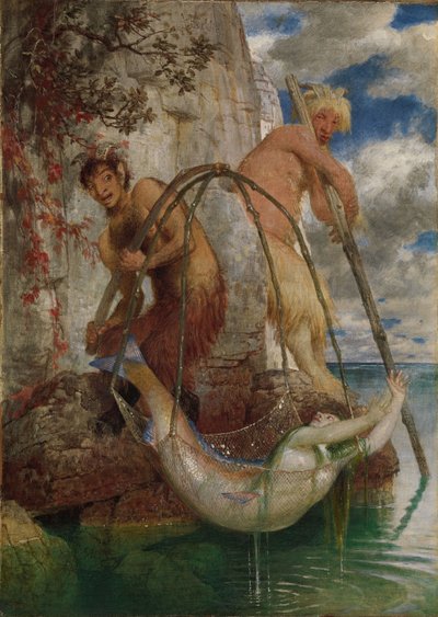 Due padelle da pesca, 1874 da Arnold Böcklin