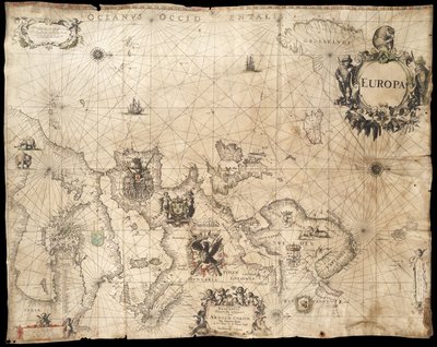 Europa; Pascaarte de Arnold Colom (1660) da Arnold Colom