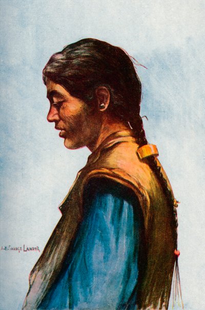Un tipico tibetano, 1913 da Arnold Henry Savage Landor