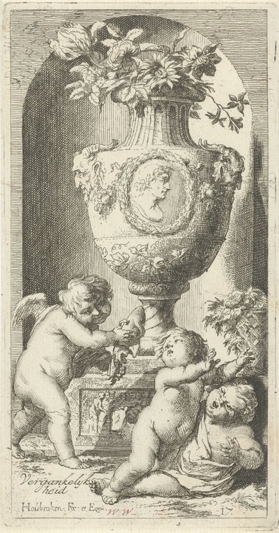 Allegoria della transitorietà da Arnold Houbraken