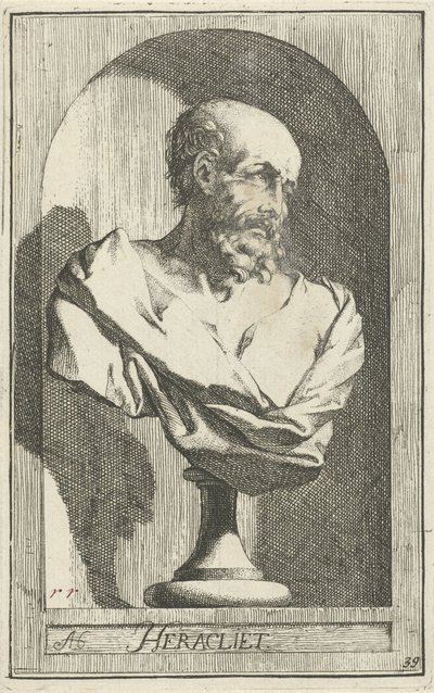 Busto di Eraclito da Arnold Houbraken