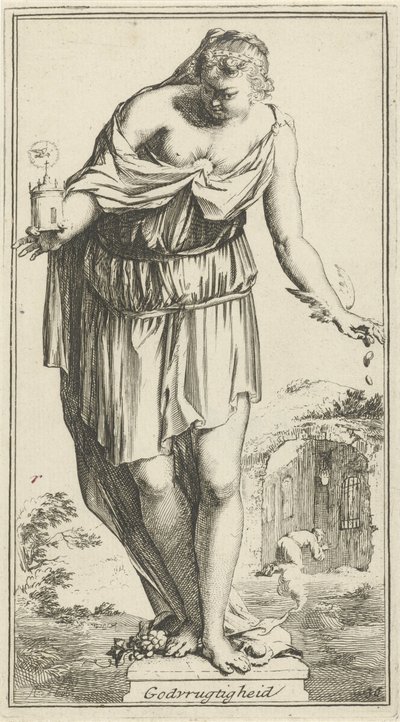 Personificazione della devozione da Arnold Houbraken