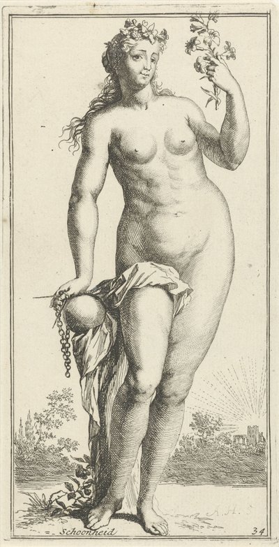 Personificazione della bellezza da Arnold Houbraken