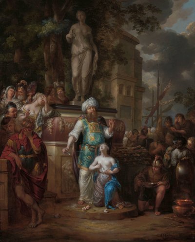 Il sacrificio di Ifigenia da Arnold Houbraken