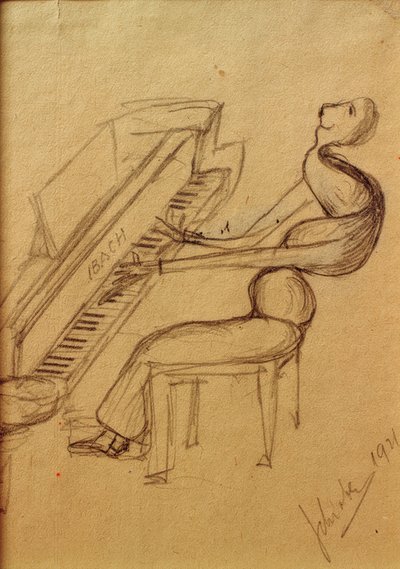 Caricatura (Pianista) da Arnold Schönberg