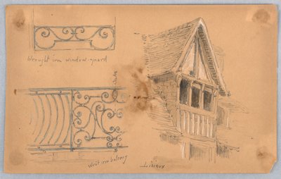 Dettagli architettonici a Lisieux da Arnold William Brunner