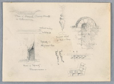 Schizzi architettonici da Chenonceaux da Arnold William Brunner