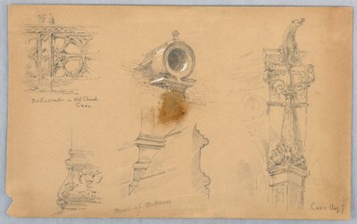Schizzi architettonici a Caen da Arnold William Brunner