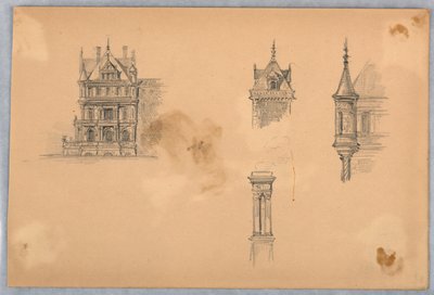 Studi Architettonici da Arnold William Brunner