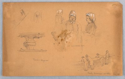Schizzi architettonici e di figure da Arnold William Brunner