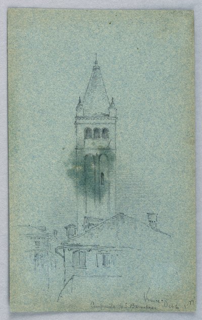 Campanile di San Barnaba, Venezia da Arnold William Brunner