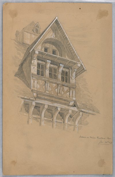 Abbaino sulla Maison des Quatrans, Caen da Arnold William Brunner
