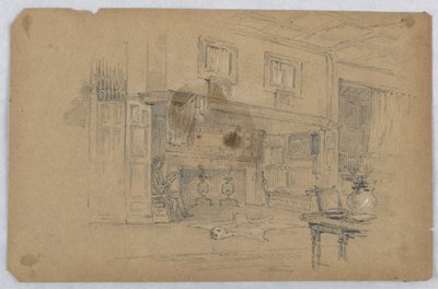 Schizzo di una grande stanza da Arnold William Brunner