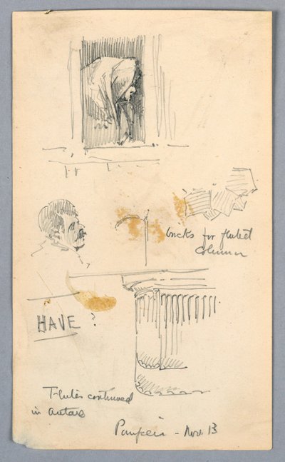 Schizzi a Pompei da Arnold William Brunner