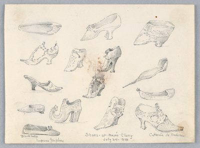 Schizzi di scarpe da Arnold William Brunner