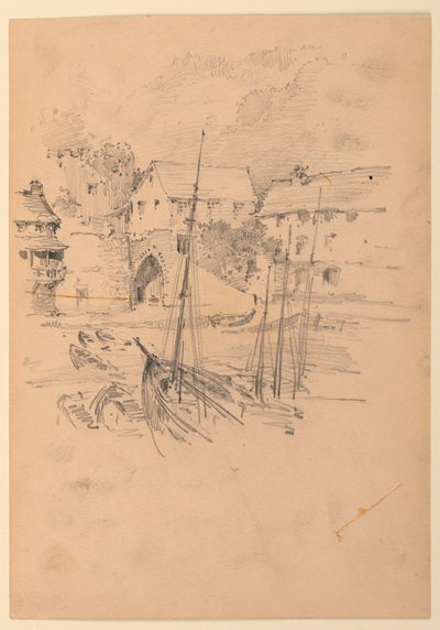 Piccolo porto di pesca da Arnold William Brunner