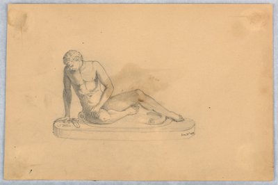 Studio di una statua, o calco da Arnold William Brunner