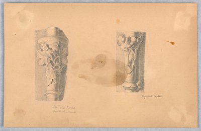 Due studi di capitelli da Arnold William Brunner