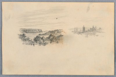 Due vedute, paesaggio e skyline della città da Arnold William Brunner