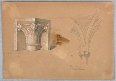 Due studi di dettagli architettonici da Arnold William Brunner