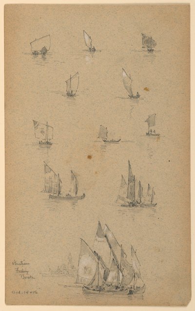Barche da pesca veneziane da Arnold William Brunner