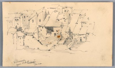 Villeneuve dal vecchio castello da Arnold William Brunner