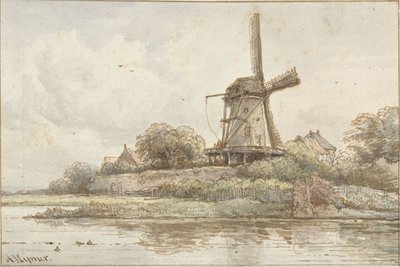 Mulino sulle mura della città da Arnoldus Johannes Eymer