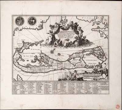 Mappa delle Isole Estive, alias Barmudas dictarum da Arnoldus Montanus