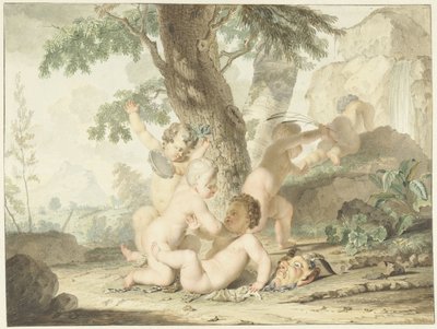 Bambini nudi che giocano da Arnout Rentinck