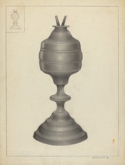 Lampada a camphene da Arsen Maralian