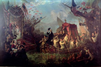 George Washington Arriva a New York, 30 Aprile 1789 da Arsene Hippolyte Rivey